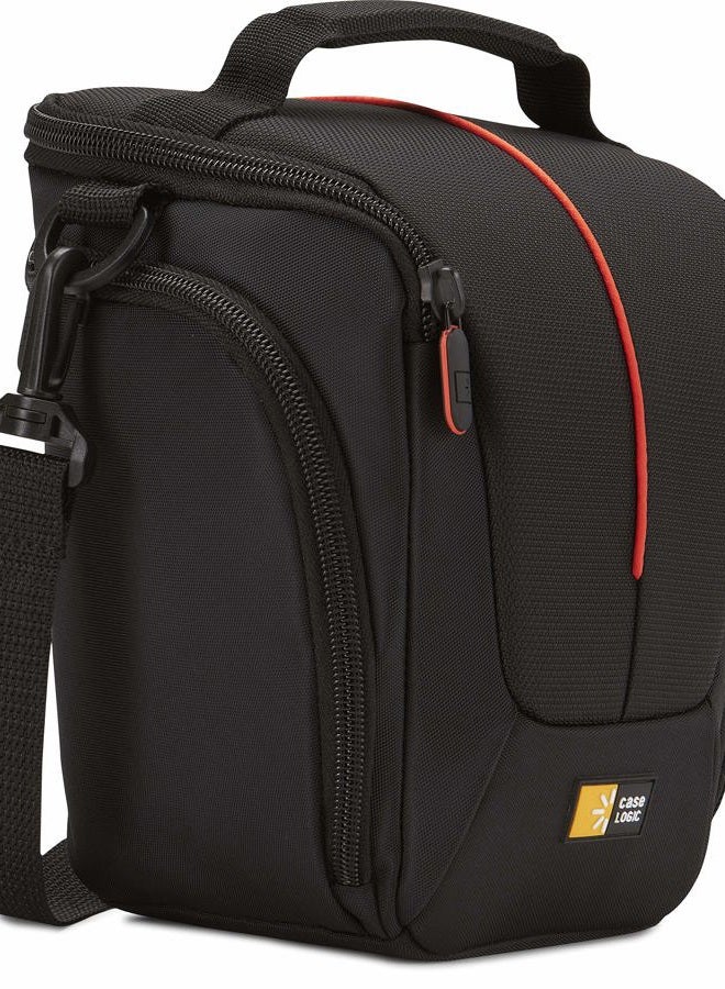 CASE LOGIC SLR Camera Holster Bag - Modern Camera/Drone Large Backpack - Multi-functional Knapsack Camera Bag - Portable Travel Camera Bag - Black, DCB306K, One Size - Image 1